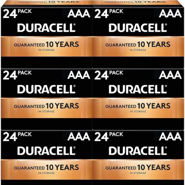 DURACELL MN2400BKD CopperTop Alkaline Batteries, AAA, 144/CT