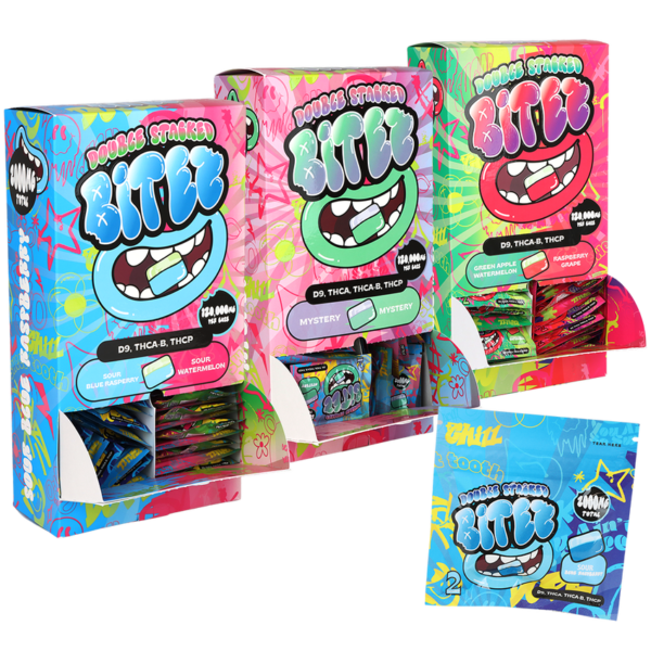 Double Stacked THC Bitez | 2000mg | 2pc | 60pk Display