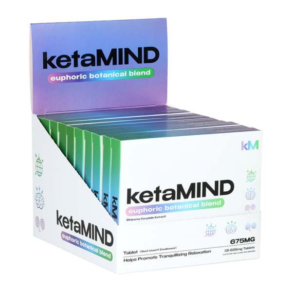KetaMIND Euphoric Botanical Blend Tablets | 675mg | 3pc | 10pk Display