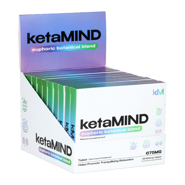 KetaMIND Euphoric Botanical Blend Tablets | 675mg | 3pc | 10pk Display