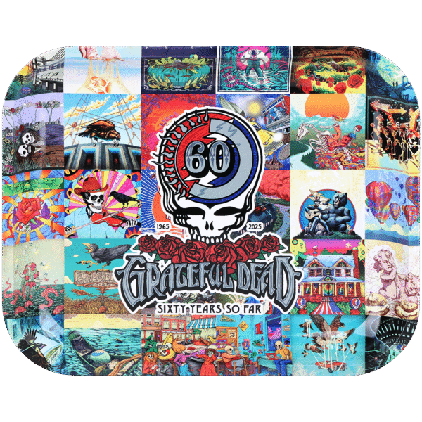 The Grateful Dead x Pulsar Large Metal Rolling Tray | 60th Anniversary | 13"x11"