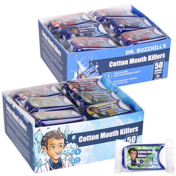 Dr. Buzzkill's CottonMouth Killers Candy | 50pc | 24pk Display